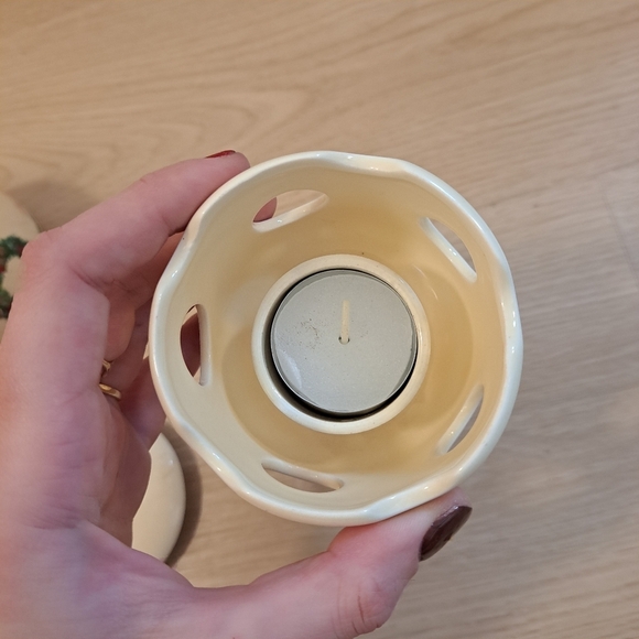 Vintage 1989 Polpourri Press Holidays Christmas Ceramic Candle Scent Melter - Picture 9 of 11